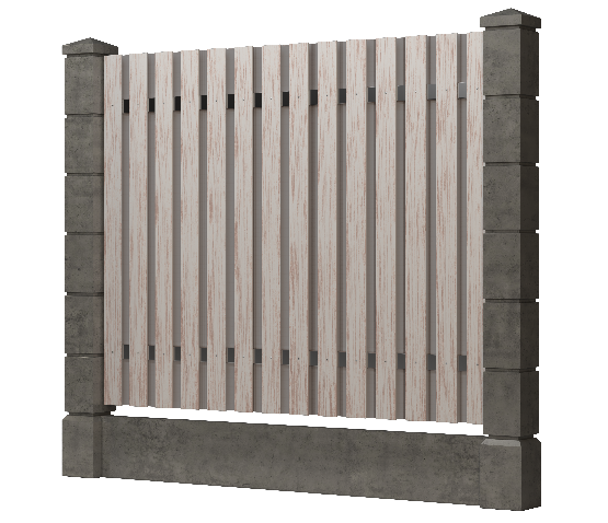 Заборная доска GRINDERDECO, ДПК, тиснение "дуб" Выбеленный дуб купить в Белгороде