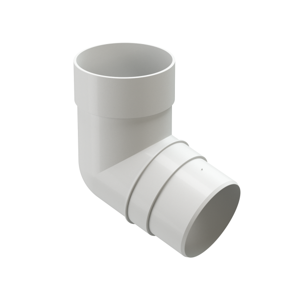 Колено 72˚ Docke Premium ПВХ - Пломбир купить в Белгороде