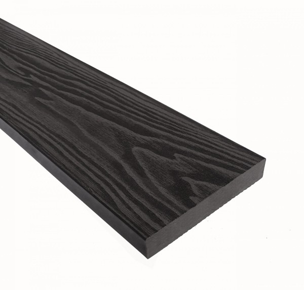 Террасная доска из ДПК Terrapol Смарт 3D Полнотелая без паза Черное дерево купить в Белгороде