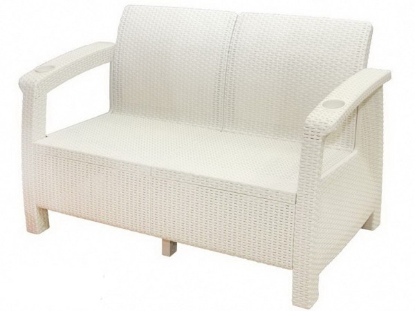 Двухместный диван Yalta Sofa Seаt белый купить в Белгороде