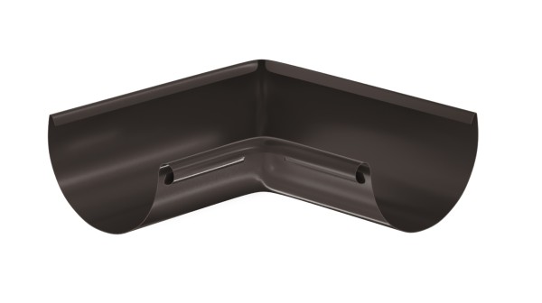 Водосток Aquasistem, система 125x90 - Угол желоба, внутренний 90° RR 32 Тёмно-Коричневый купить в Белгороде