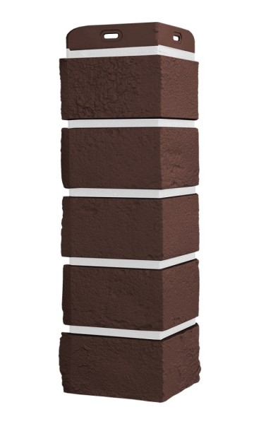 Угол Grand Line состаренный кирпич Элит каштан, ШОВ белай купить в Белгороде