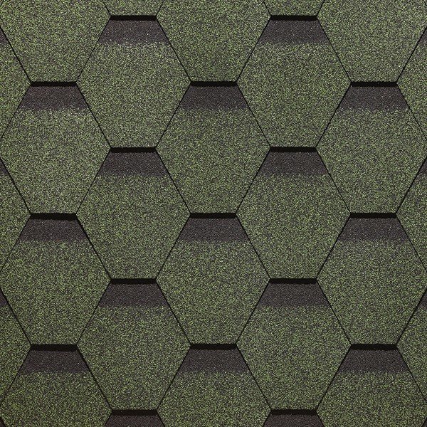 Гибкая черепица Docke, коллекция Сота – Зеленый купить в Белгороде