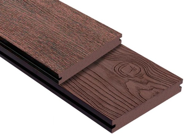 Террасная доска ДПК Outdoor 3D полнотелая STORM/OCEAN BROWN коричневая микс купить в Белгороде