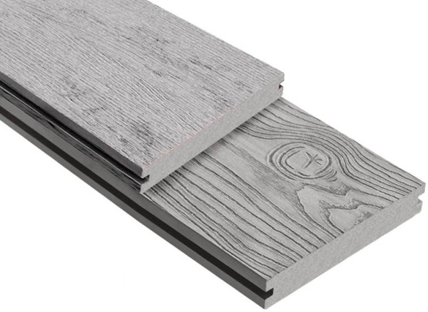Террасная доска ДПК Outdoor 3D полнотелая STORM/OCEAN GREY серая микс купить в Белгороде