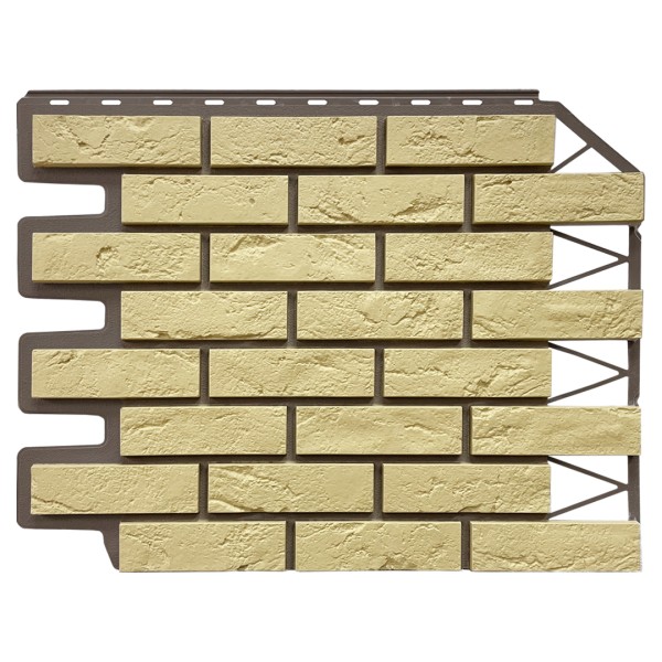 Фасадная панель FineBer, Кирпич Баварский, Песочный купить в Белгороде