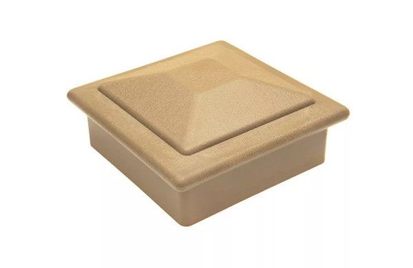 Крышка верхняя ПВХ для столба Deckart 125х125 Орех купить в Белгороде