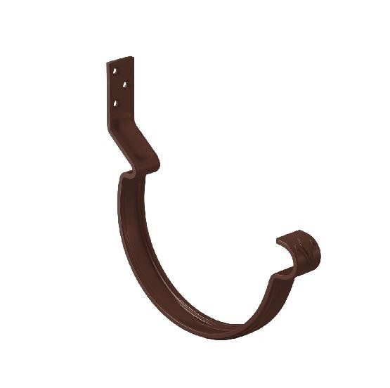 Водосток Aquasistem, система 125x90 - Крюк крепления желоба короткий RAL 8017 Коричневый купить в Белгороде