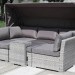Диван-Трансформер AFINA плетеный из иск. ротанга AFM-320G Grey купить в Белгороде