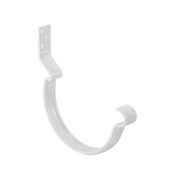 Водосток Aquasistem, система 150/100 - Крюк крепления желоба короткий RAL 9003 Белый купить в Белгороде