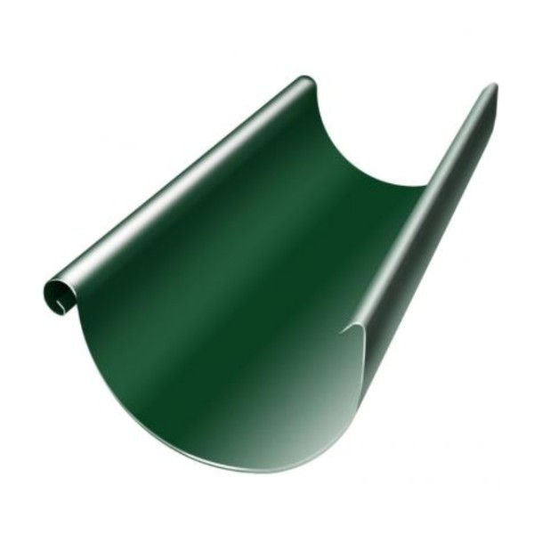 Водосток Grand Line 125x90 – Желоб 3м RAL 6005 купить в Белгороде