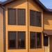 Фиброцементный сайдинг Latonit Красное дерево (RAL 8001/8008) купить в Белгороде
