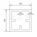 Столб SEQUOIA Evolution 3D WOOD BROWN купить в Белгороде