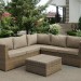 Комплект мебели AFINA плетеной из иск. ротанга YR825B Beige купить в Белгороде