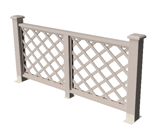 Ограждения декоративное ДПК GRINDERDECO Ламбет выбеленый дуб купить в Белгороде