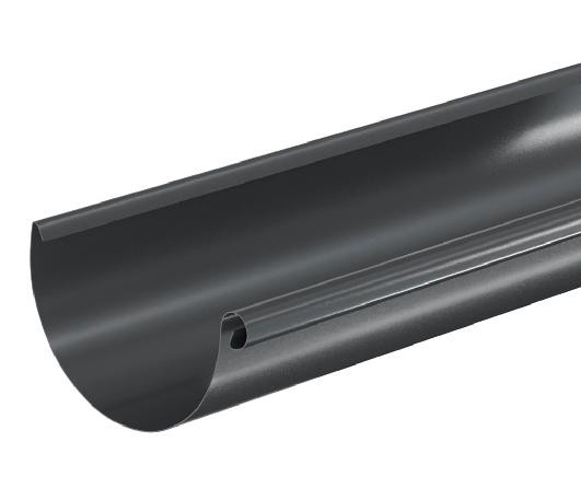 Водосток Aquasistem, система 150/100 - Водосточный желоб 3.00м RAL 7024 Тёмно-серый купить в Белгороде