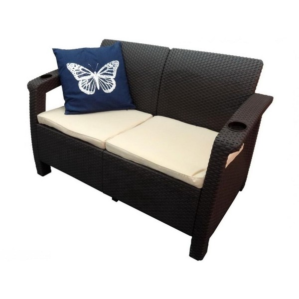 Двухместный диван Yalta Sofa Seаt венге купить в Белгороде