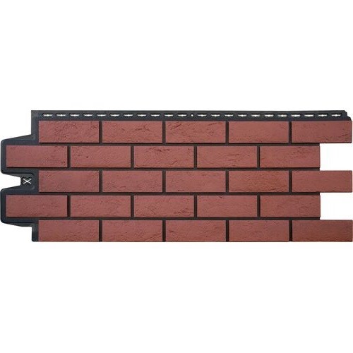 Фасадная панель Grand Line Состаренный кирпич Элит корица (махагон), ШОВ черный купить в Белгороде