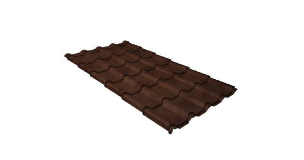 Металлочерепица камея GL 0,5 Safari Twincolor Brown купить в Белгороде