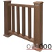 Ограждение из ДПК Outdoor Классик 3D STORM коричневый микс купить в Белгороде