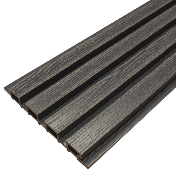 Фасадная доска из ДПК Faynag Wood Рейка Мокрый Асфальт купить в Белгороде