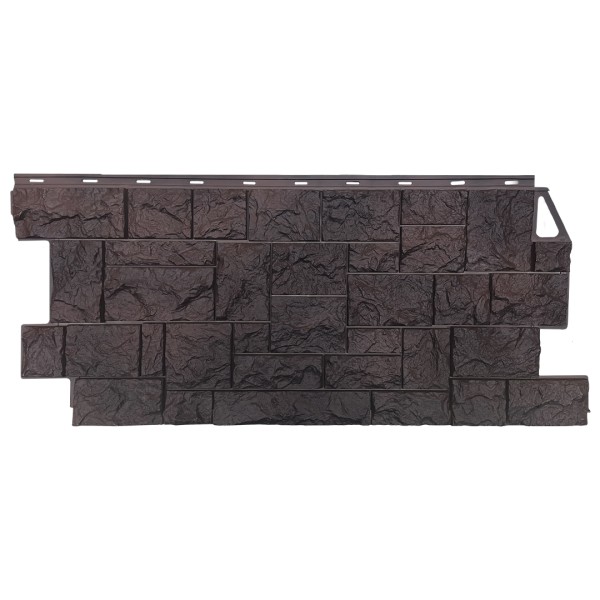 Фасадная панель FineBer, Камень Дикий, Коричневый купить в Белгороде