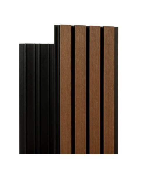 Фасадная реечная панель Ecodecking Скай коэкструзия 200х20х3000 Тик купить в Белгороде