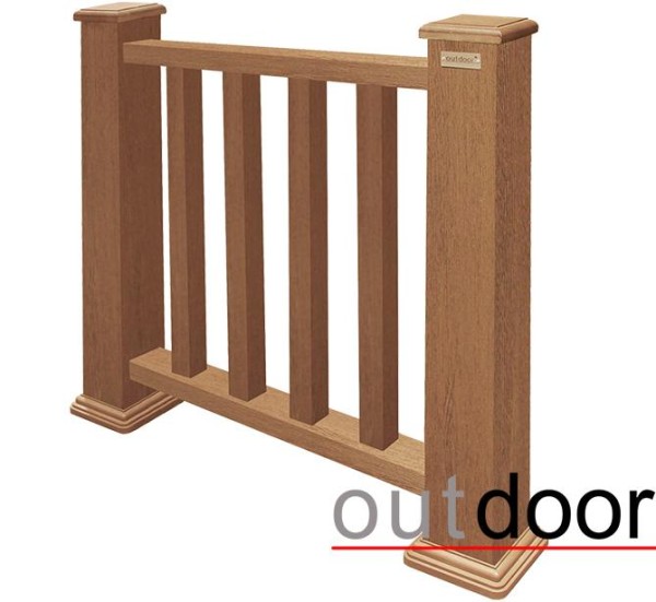 Ограждение из ДПК Outdoor Классик 3D STORM дуб купить в Белгороде