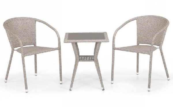 Комплект плетеной мебели AFINA из иск. ротанга T25C/Y137C-W85 Latte 2Pcs купить в Белгороде