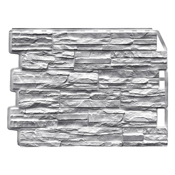 Фасадная панель FineBer, Скол - Светло-серый купить в Белгороде