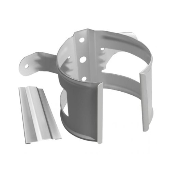 Водосток Grand Line 125x90 – Хомут трубы (на дерево) RAL 9003 купить в Белгороде