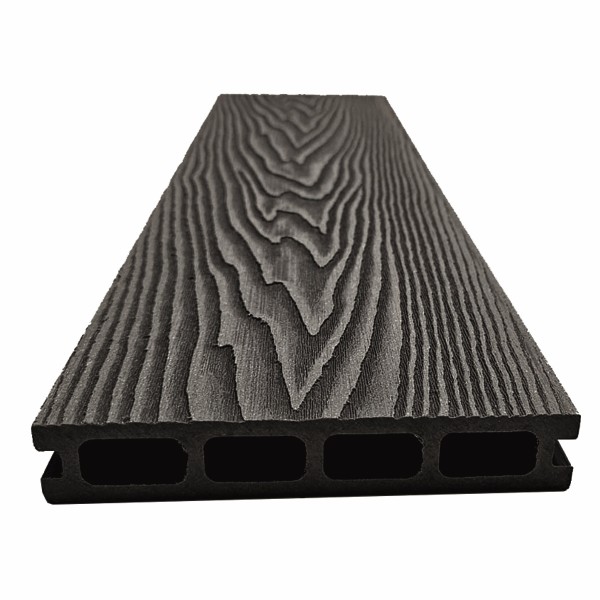 Террасная доская ДПК NanoWood Double 3D Антрацит купить в Белгороде