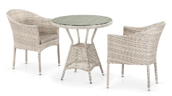 Комплект плетеной мебели AFINA из иск. ротанга T705ANT/Y350-W85 Latte 2Pcs купить в Белгороде