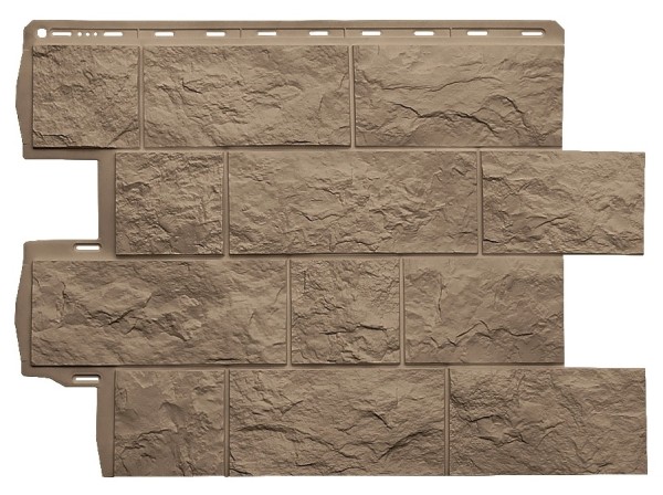 Фасадная панель Альта-Профиль Туф ЭКО Бежевый купить в Белгороде