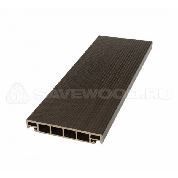 Террасная доска из ДПК SW-Salix «SaveWood» темно-коричневый купить в Белгороде