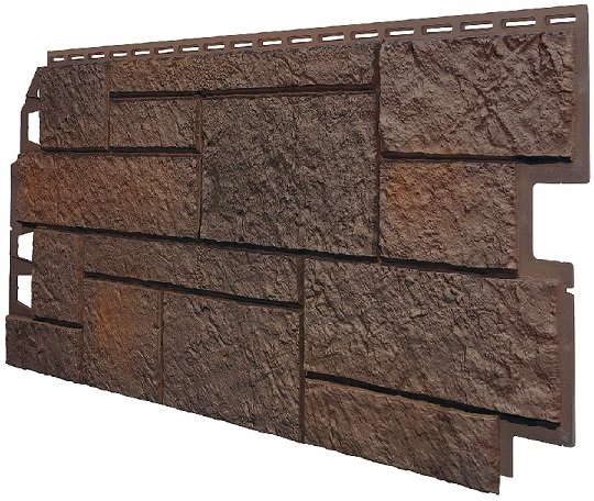 Фасадная панель VOX Sandstone (Сандстоун) темно коричневый купить в Белгороде