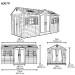 Сарай пластиковый LifeTime 15x8 DD купить в Белгороде