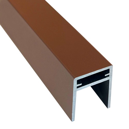 П-профиль Алюминиевый EasyDecking 35x25 Коричневый купить в Белгороде