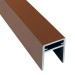П-профиль Алюминиевый EasyDecking 35x25 Коричневый купить в Белгороде