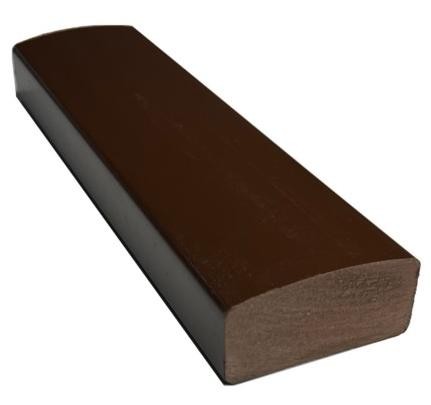 Лавочный брус Ecodecking Некст полнотелый глянцевый 70х35 шоколад купить в Белгороде