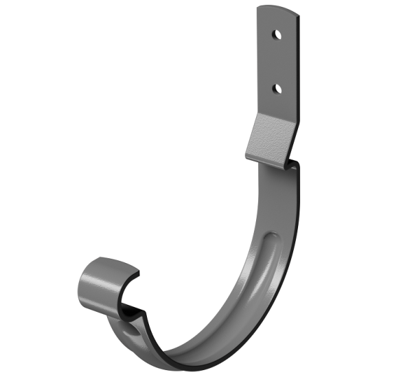 Карнизный крюк короткий (гнутый) D125 Döcke STAL PREMIUM Графит, (RAL 7024) купить в Белгороде