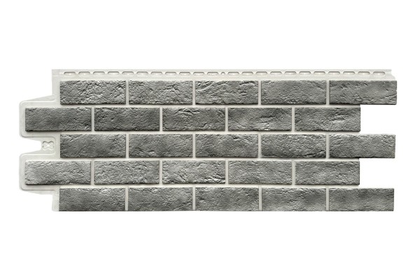 Фасадная панель Grand Line Состаренный кирпич Элит гранит, ШОВ белый купить в Белгороде