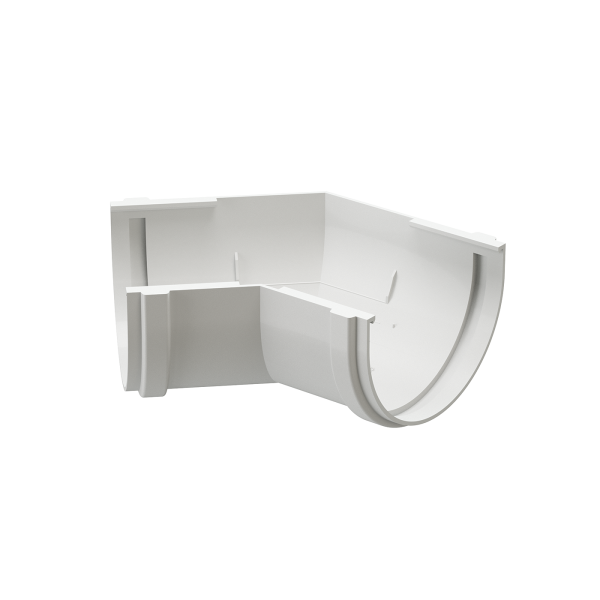 Угол желоба универсал 135˚ Docke Premium ПВХ - Пломбир купить в Белгороде