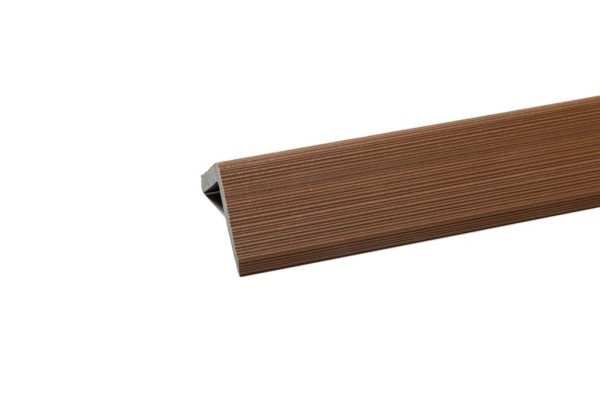 Уголок торцевой Ecodecking Скай коэкструзия 45х45х3000 Тик купить в Белгороде