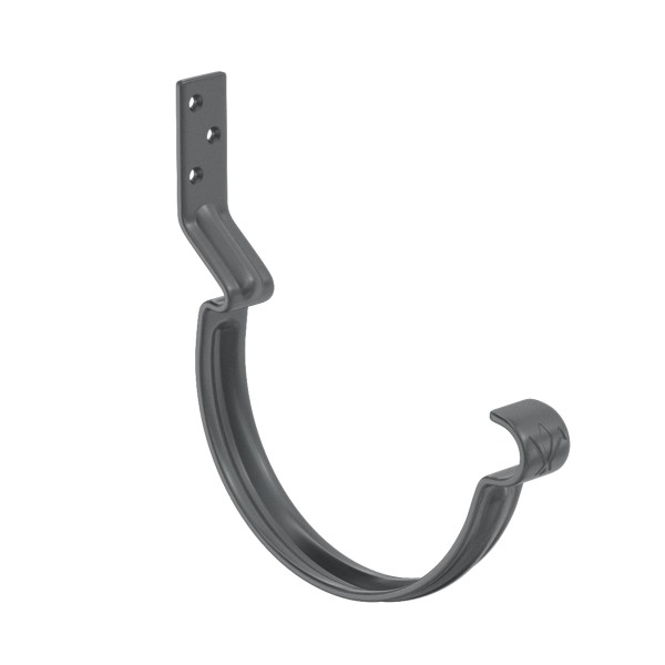 Водосток Aquasistem, система 125x90 - Крюк крепления желоба короткий RR 23 Маренго купить в Белгороде