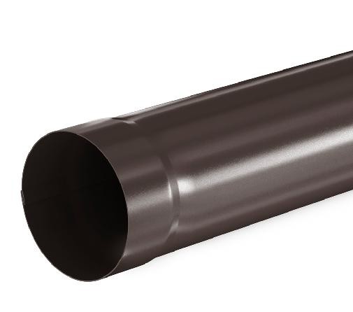 Водосток Aquasistem, система 125x90 - Труба водосточная 1.00м RR 32 Тёмно Коричневый купить в Белгороде